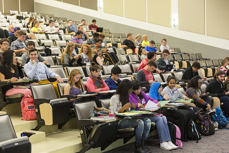 PNW students in the classroom