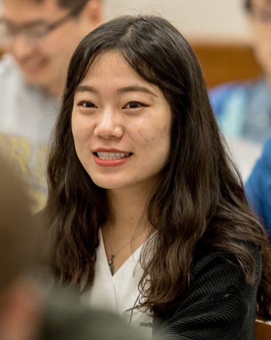 A PNW student in the classroom.