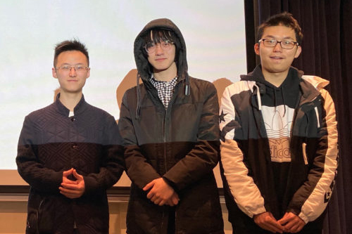 three computer information technology (CIT) students won first prize at the 3rd Annual Data Science Hackathon hosted by St. Mary’s College in Notre Dame, Indiana