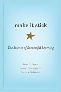 book cover for Make it Stick