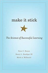book cover for Make it Stick