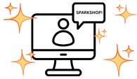 Sparkshop logo of computer