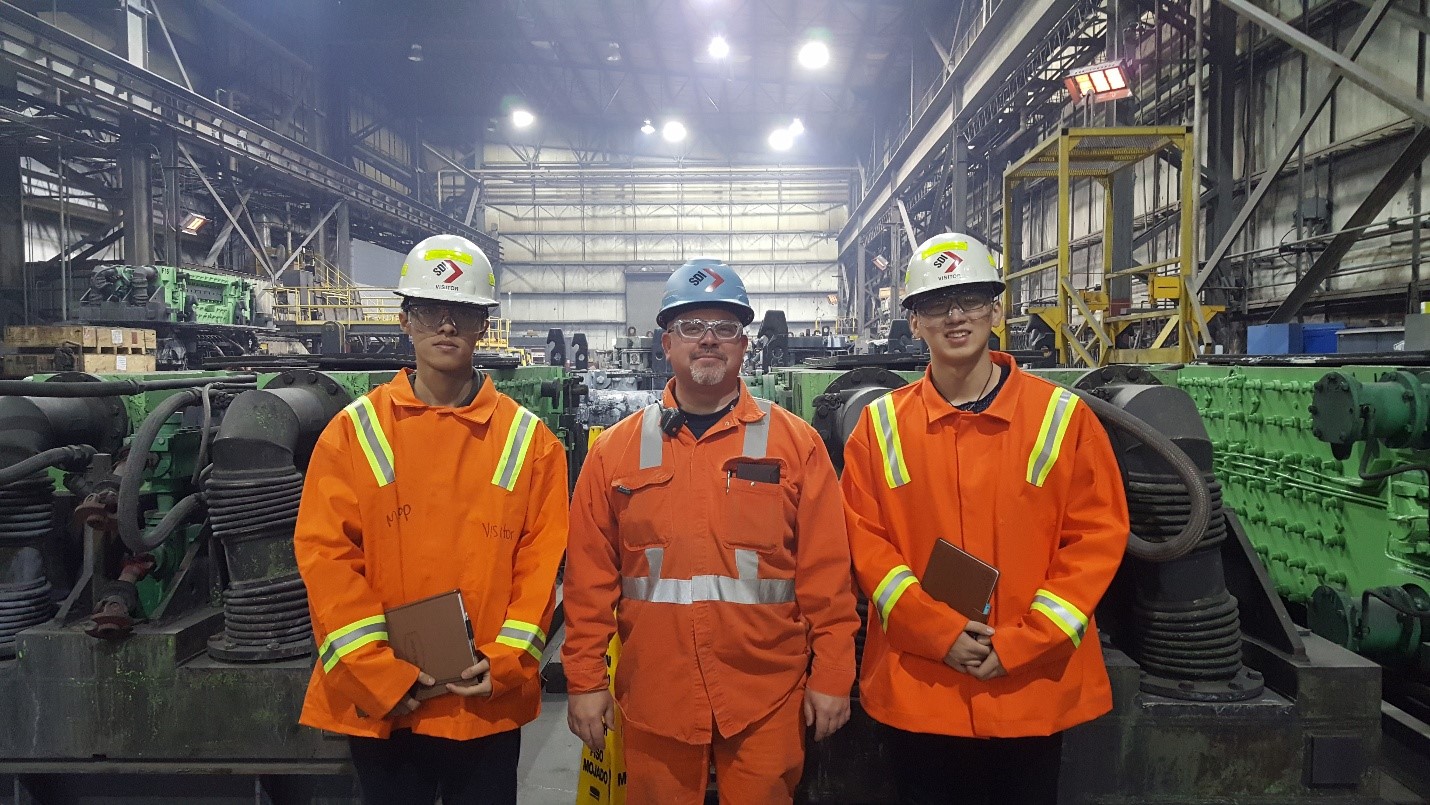 Steel Dynamics, Inc. Hosts Tour for CIVS Smart Ladle Team Center for