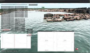 Interface of the flood simulator