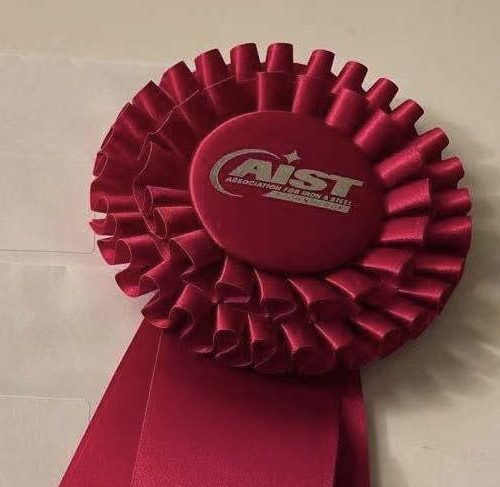 AIST red award ribbon