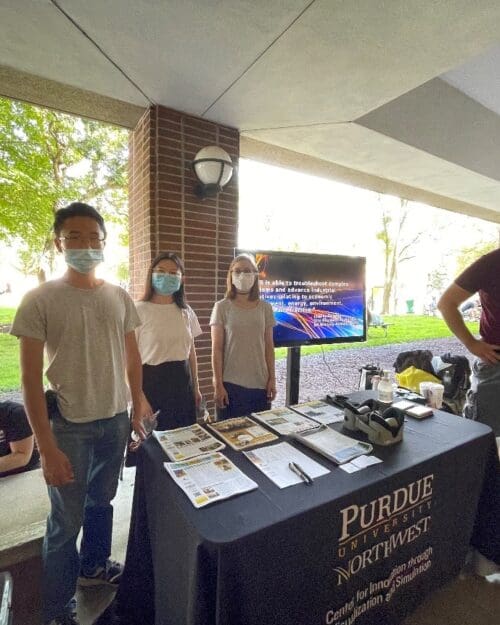 Students at welcome rally are pictured.