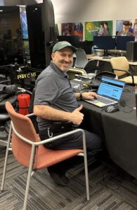 man working on computer