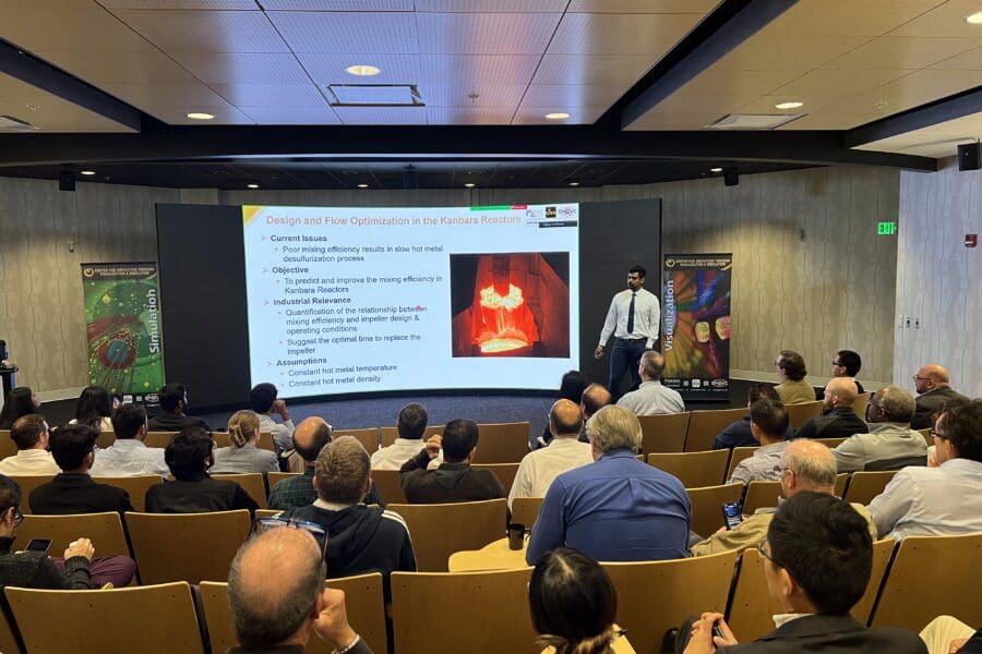 man lecturing to audience