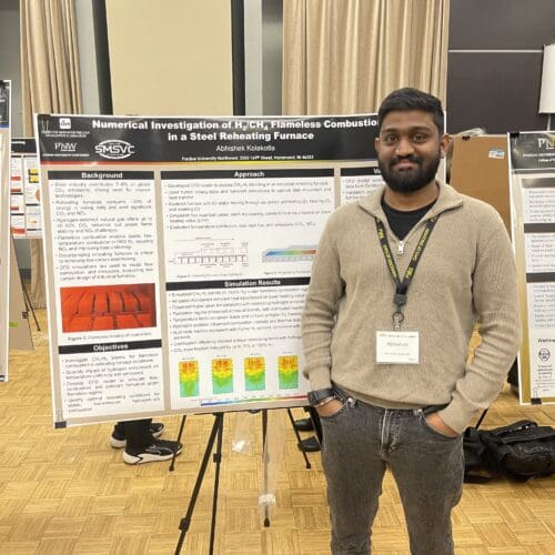 Abhishek Kolakotla with poster