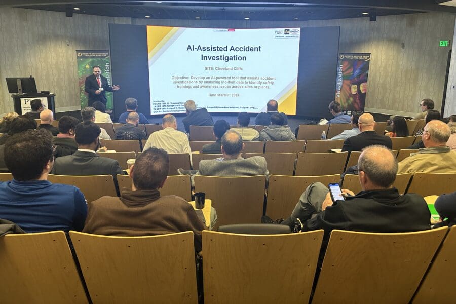 audience watching presentation