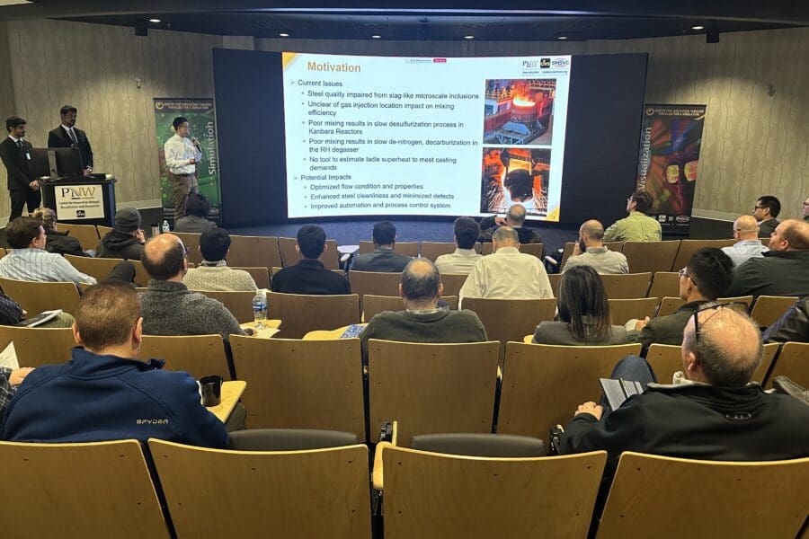 audience watching presentation