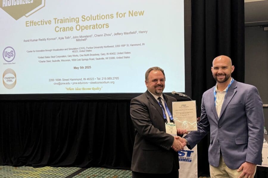 John Moreland with certificate