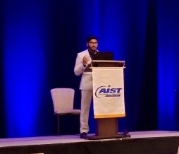 Rohit Kovvuri presenting at Crane Symposium