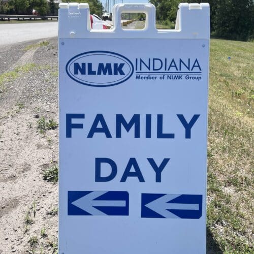 sign for NLMK family day