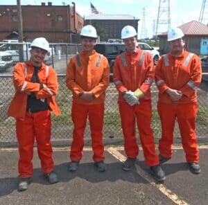 4 men at steel plant