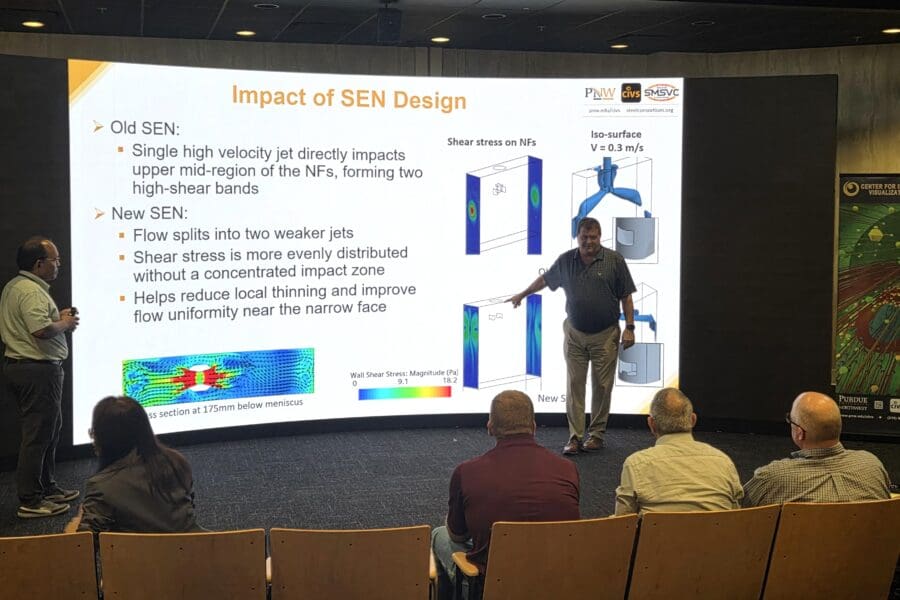 man giving presentation