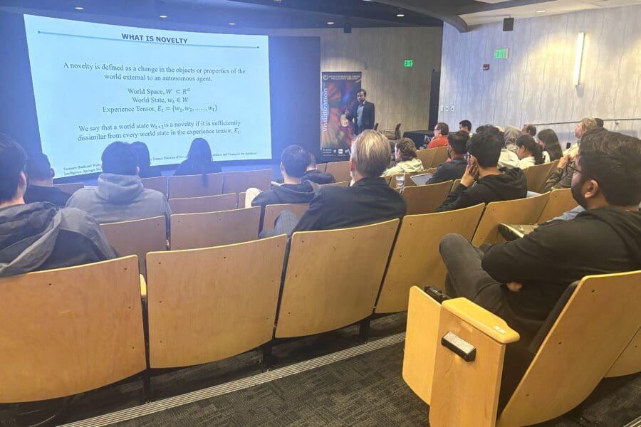 presentation given to audience