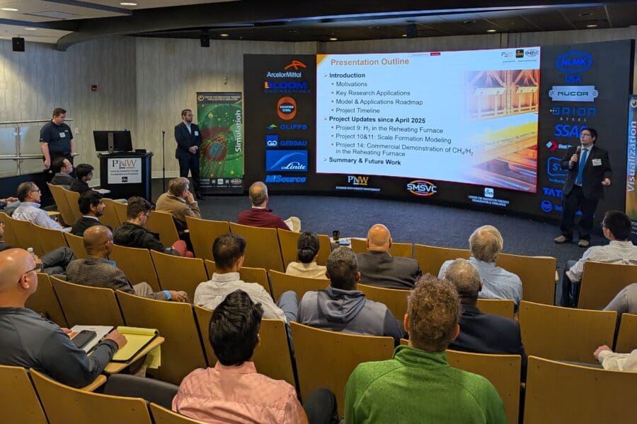 group watching presentation