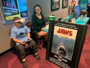 VR at movie premiere