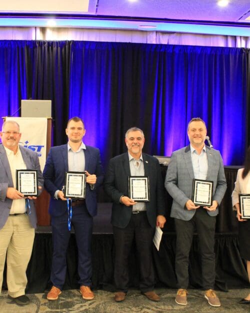 AIST leadership panel with awards