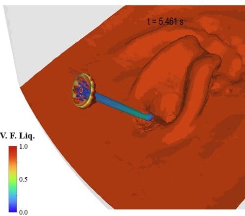 Simulation of a steel furnace