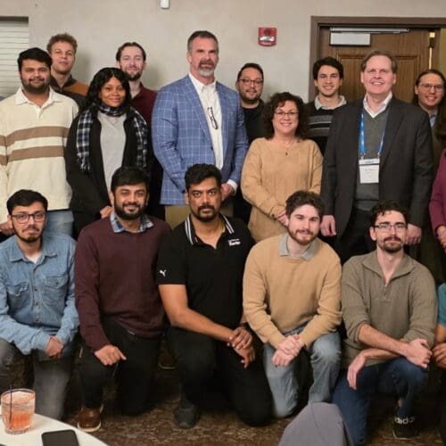 PNW students and faculty at AIST Midwest Chapter dinner