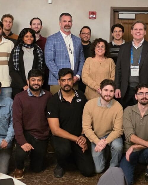 PNW students and faculty at AIST Midwest Chapter dinner