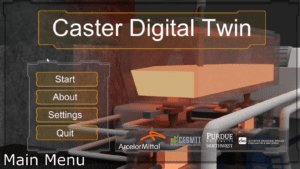 Caster digital twin
