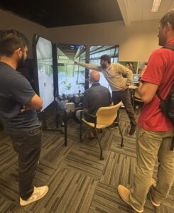 crane simulator demonstration