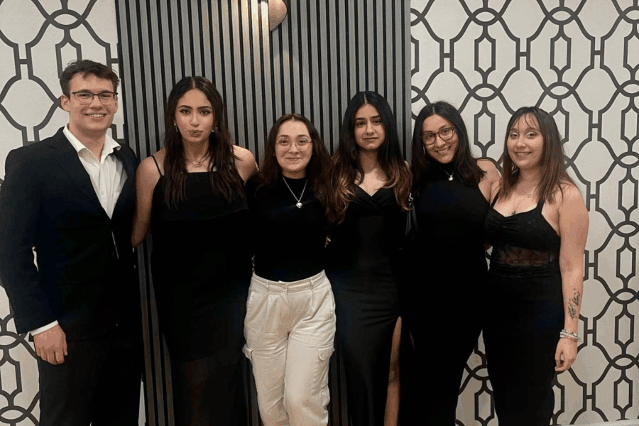 Marketing Club members at the Chancellor's Ball
