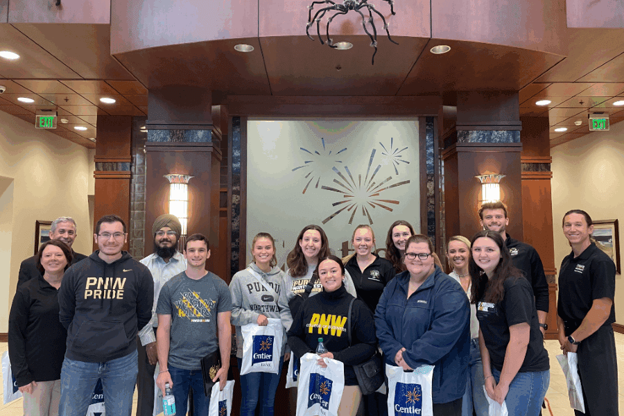 Finance and Accounting Club students visiting Centier Bank