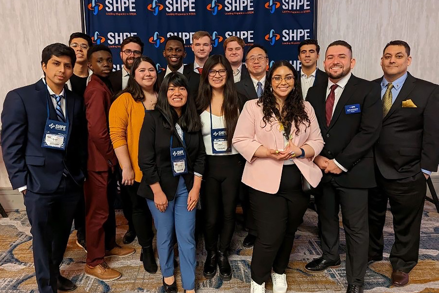 Society of Hispanic Professional Engineers (SHPE) with the SHPE Region 6 Chapter of the Year award for 2021-2022