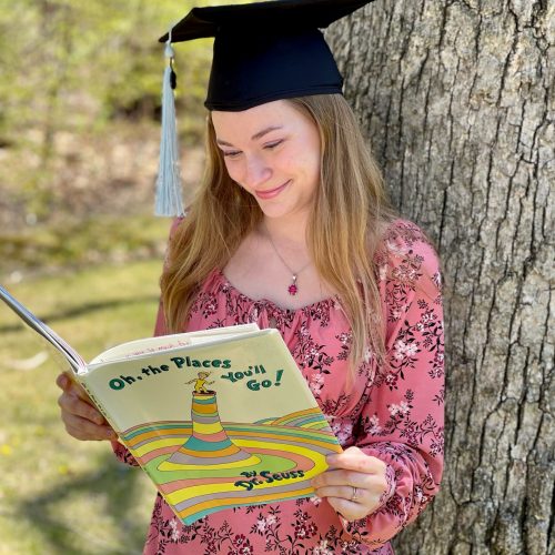 student in graduation cap