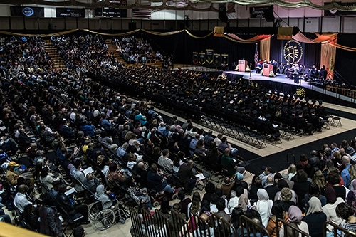 A crowd shot at PNW commencement.