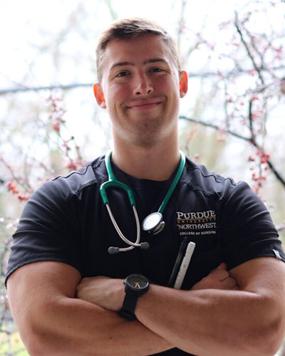 PNW Nursing graduate Andrew Morris