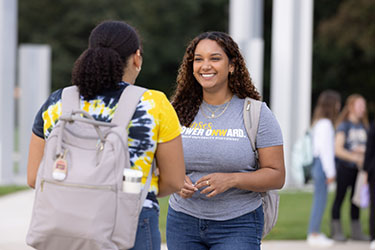 A student on the PNW Hammond Campus