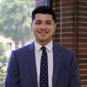 Graduate Samuel Arjona is pictured.