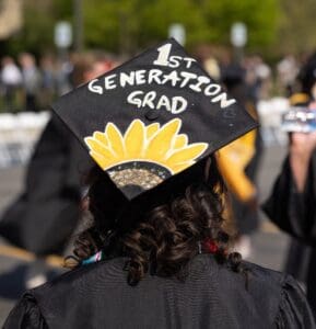 Image of a decorated Grad Cap