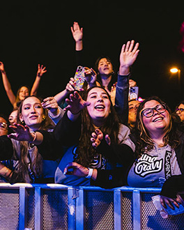 Students at the Roaring Loud concert