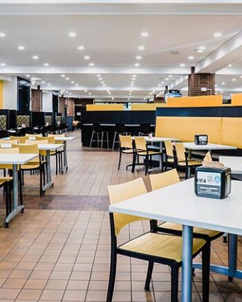 A view of the cafeteria at PNW's Hammond Campus.