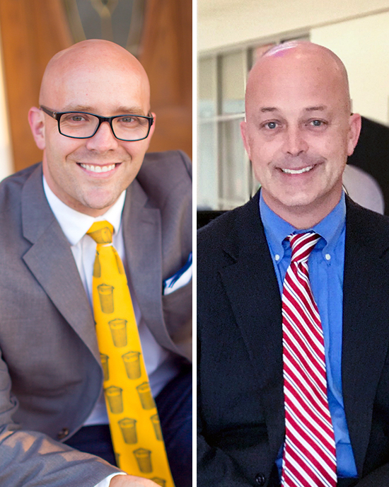 A composite photo of Buddy Berry and Matt Miller