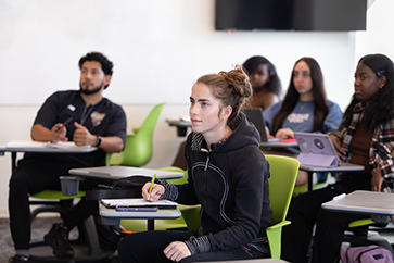 Students in a classroom.