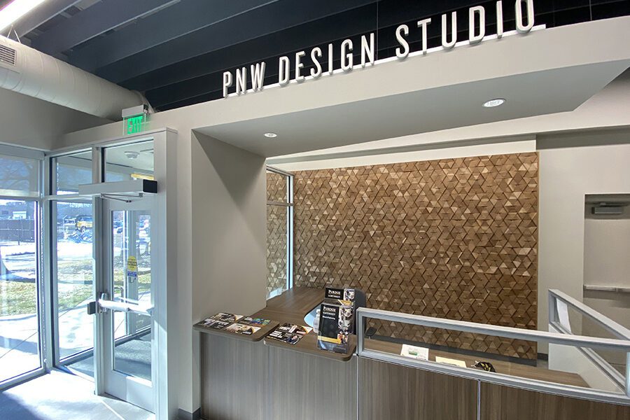 pnw design studio interior reception area