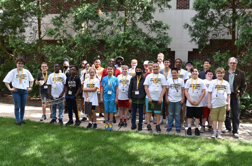 bp summer engineering camp 2022 middle school group photo