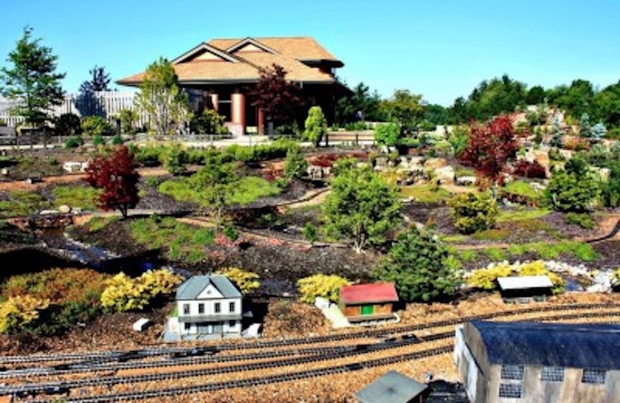 Image of railway garden.