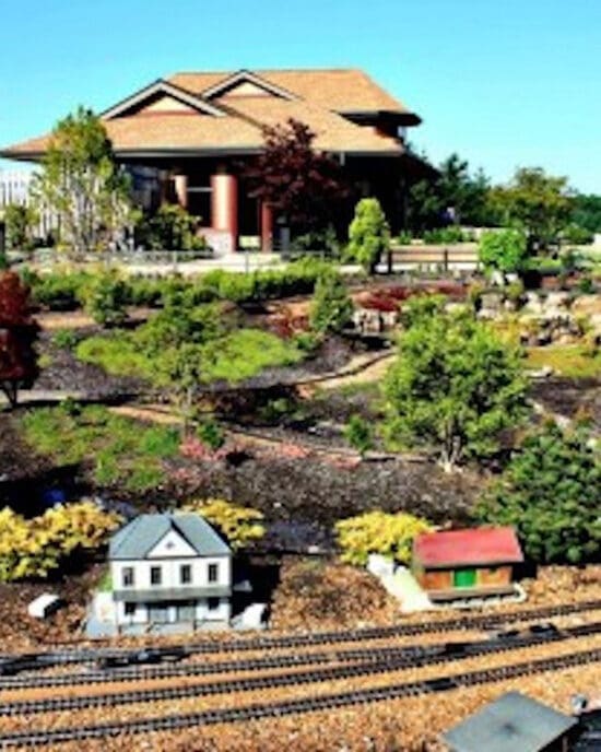 Railway garden at Gabis Arboretum