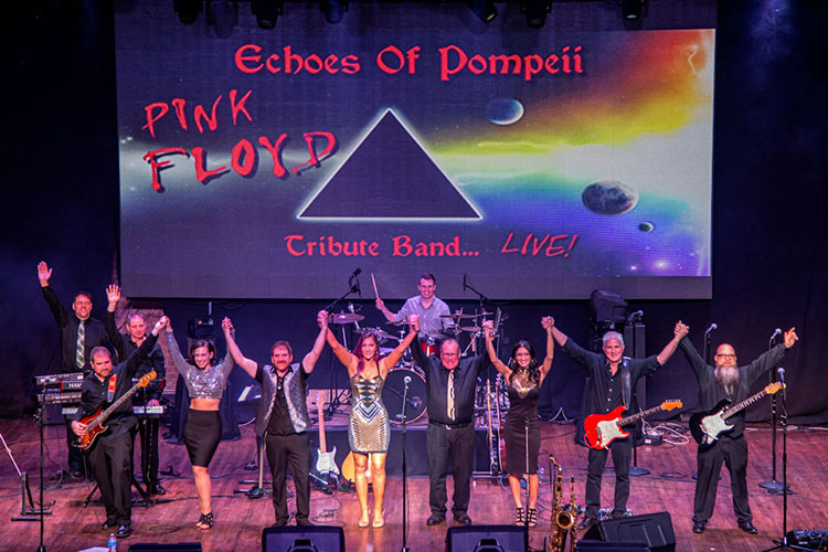 Pink Floyd tribute band Echoes of Pompeii on stage