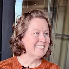 Leslie Kiser at a Gabis Arboretum event