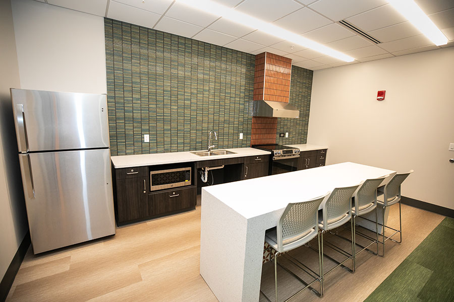 The kitchen in Calumet Hall.