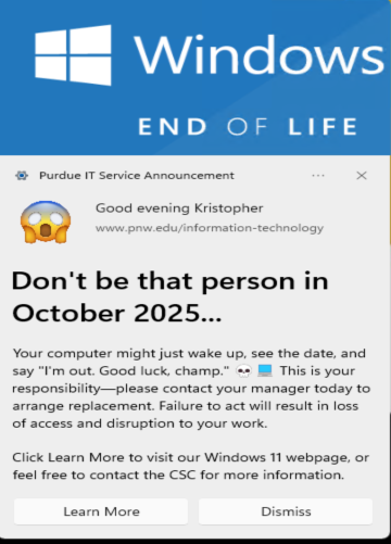 windows toast notification showing that your computer is not compatible with Windows 11